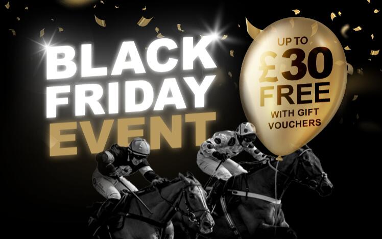 Black Friday gift vouchers at hereford racecourse. The perfect christmas gift 