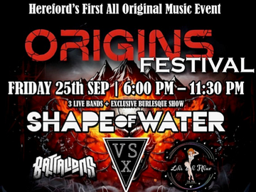 origins festival friday 25th sept 