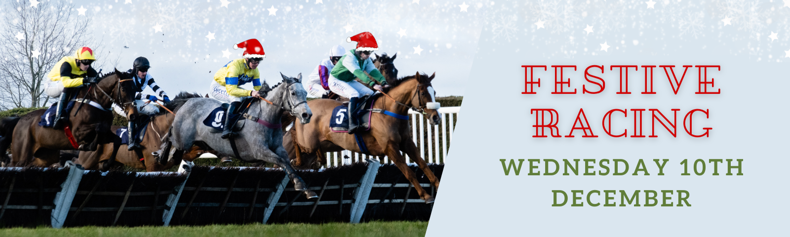 Festive racing on Wednesday 10th December at Hereford Racecourse